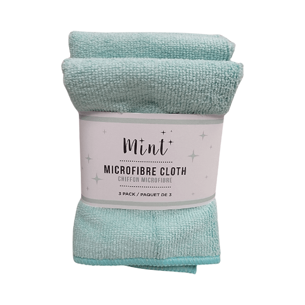Mint Microfibre Cloth - 3 Pack