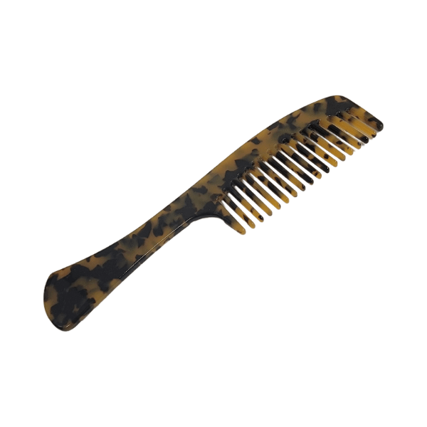 Long Handled Wide Tooth Cellulose Acetate Hair Comb